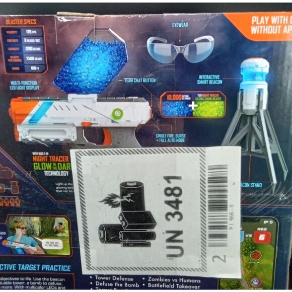 Faction Spectre Gel Bead Blaster Night Tracer Glow-In-Dark Tech Interactive - Picture 6 of 7